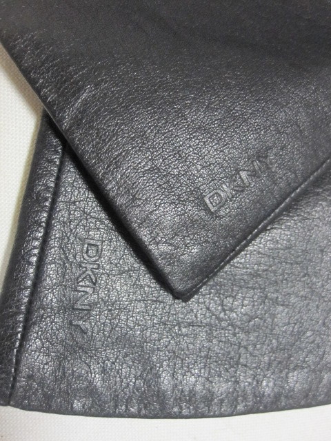 ☆ダナキャラン DKNY ラム皮 ロング グローブ 手袋/黒☆マフラー バッグ コート セーター_画像3