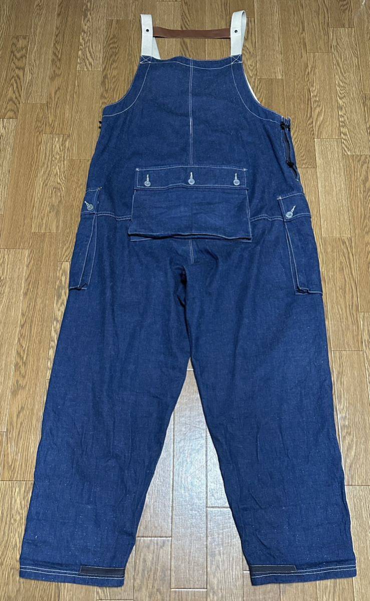 Nigel Cabourn LYBRO 19 S/S NAVAL DUNGAREE-10OZ JAPANESE DENIM RAW オーバーオール 48 ナイジェルケーボン デニム ライブロ ネイヴァル_画像6