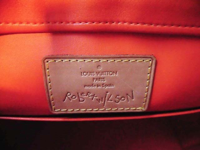 ◇Louis Vuitton ルイヴィトン ヴェルニ フルオ ヒューストン オレンジ 2002年 限定 ロバートウィルソン コラボ トートバッグ◇/M_画像9