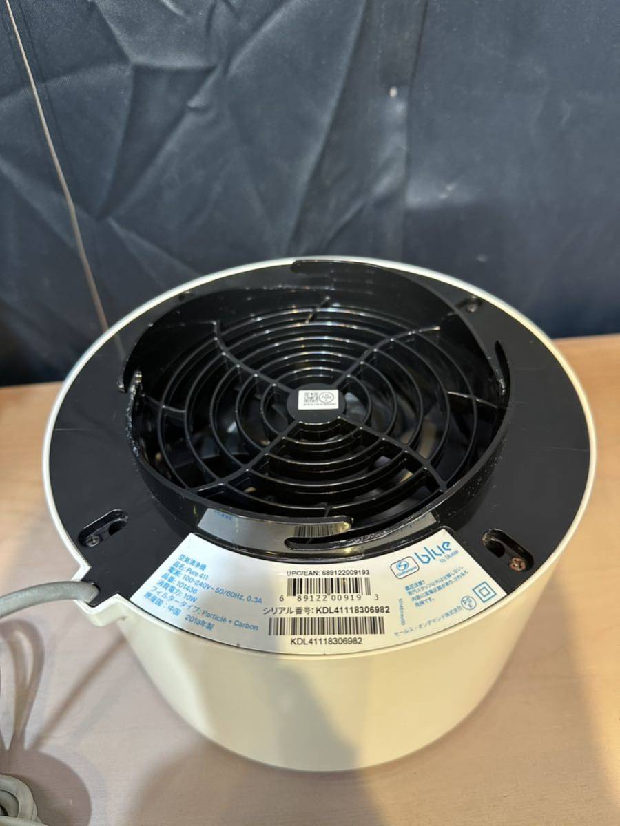 【中古品】 Blueair ブルーエア Blue 空気清浄機 Pure 411 ホワイト グレー 13畳 軽量 動作確認済み 1F_画像6