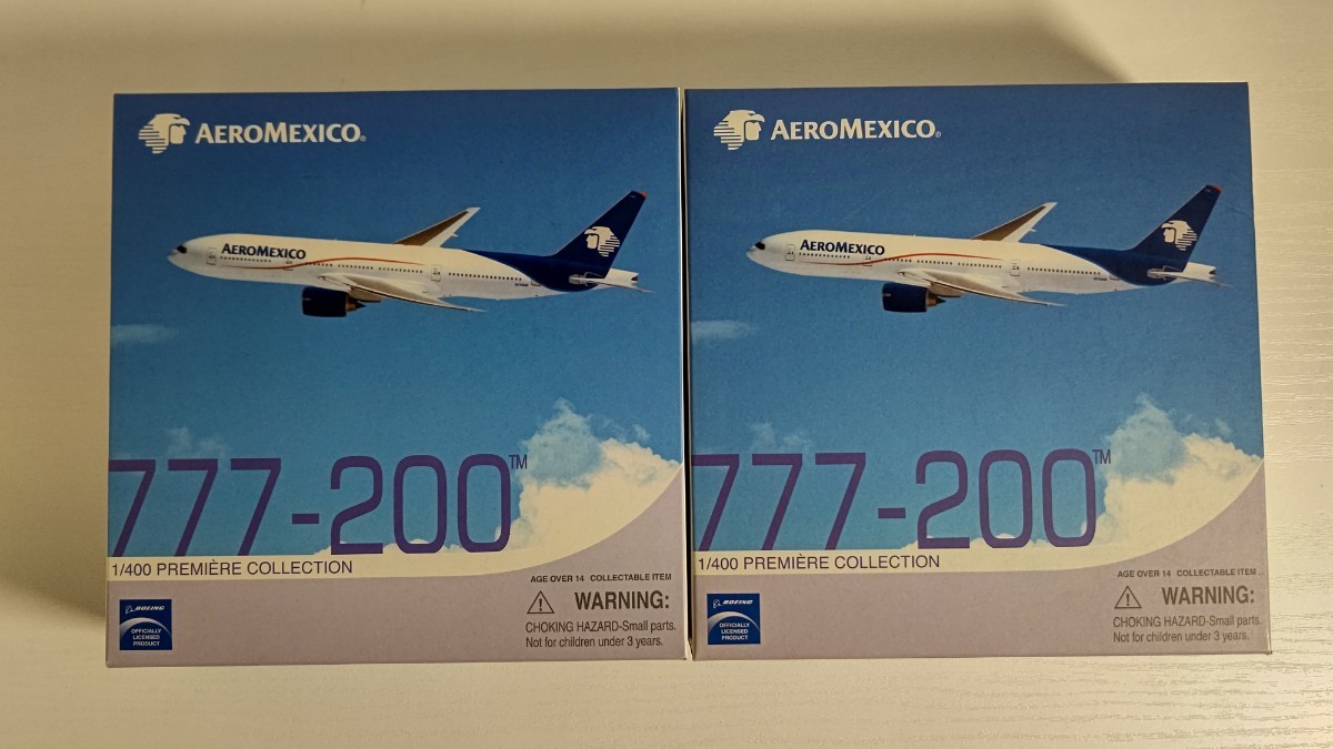 1/400 DRAGON WINGS AEROMEXICO アエロメヒコ航空 BOEING 777-200x2 2機セット_画像5