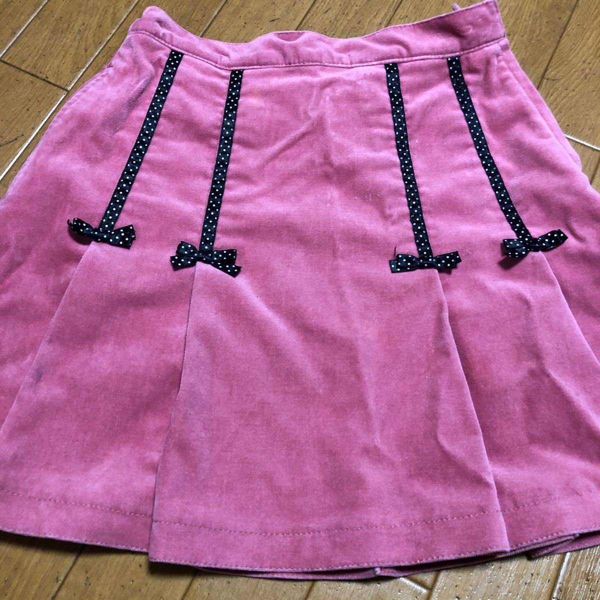 シャーリーテンプル ベロア ピンク スカート 130｜Yahoo!フリマ（旧