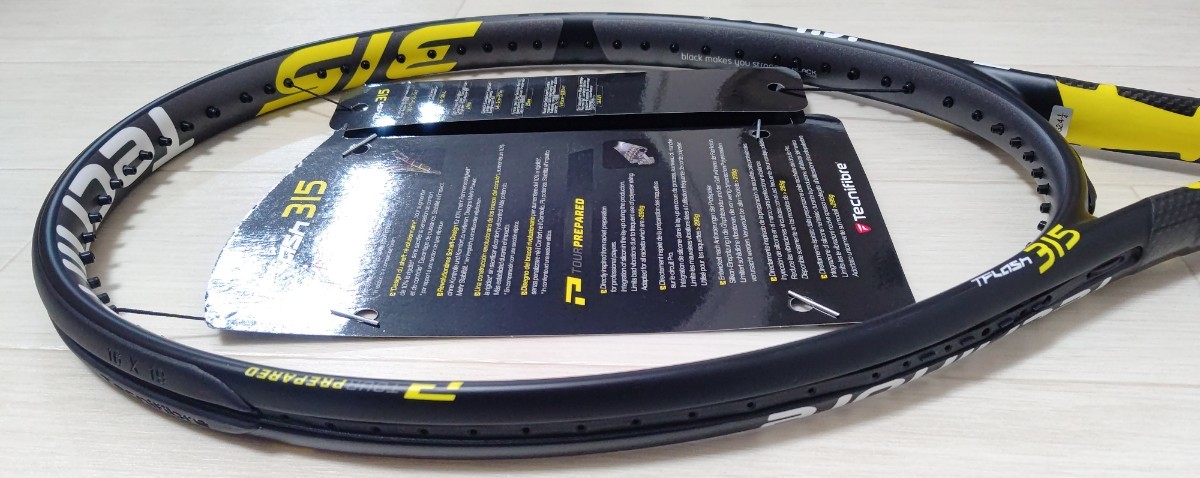 Tecnifibre T.FLASH 315 G2 テクニファイバー 硬式 テニスラケット イエロー×ブラック 未使用品 送料無料 即決