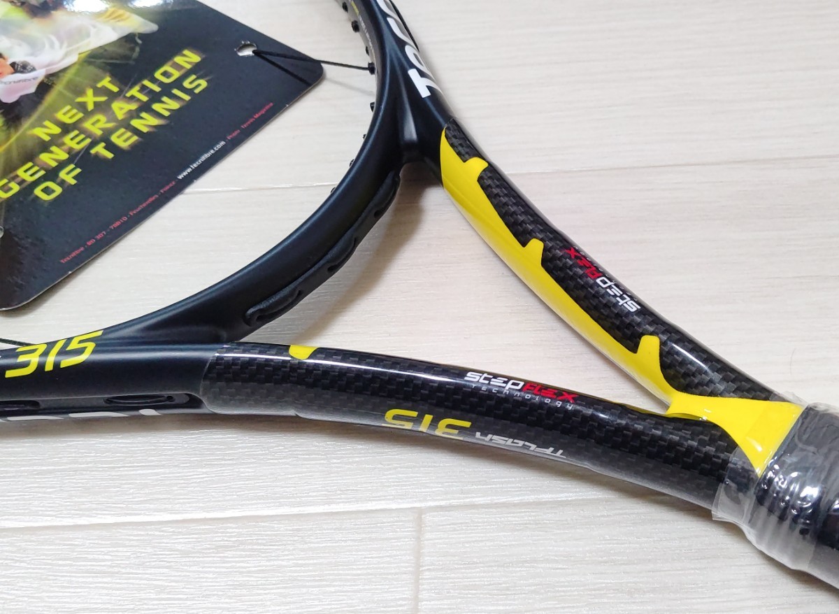 Tecnifibre T.FLASH 315 G2 テクニファイバー 硬式 テニスラケット イエロー×ブラック 未使用品 送料無料 即決