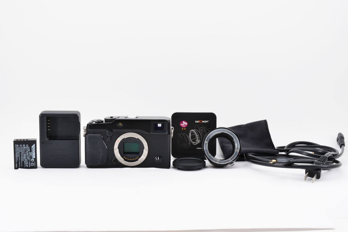 FUJIFILM X-Pro1 16.3MP ブラック デジタルカメラ 本体［良品-説明文要確認-］
