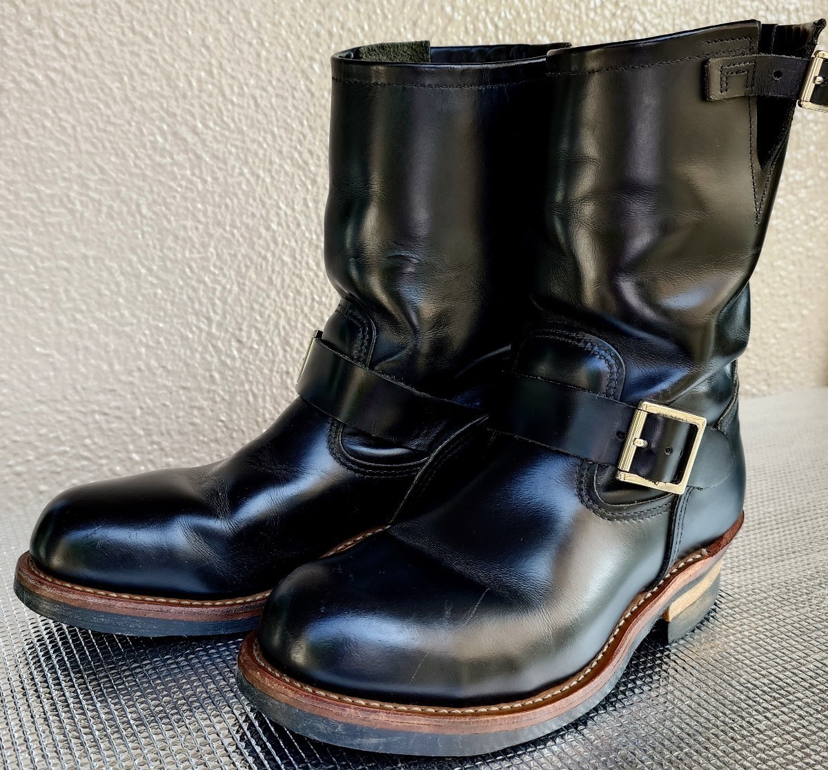 ★RED WING/レッド・ウィング 2268 エンジニアブーツ 7D スチールトゥ ブラック・クローム・レザー ※定価53570円_画像3