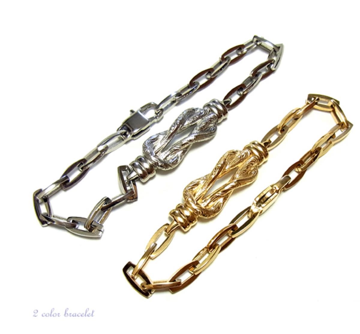 【SALE】ハワイアンジュエリー メンズ 重ね付け ブレスレット シルバーアクセ　 ペーパーチェーン　 CHROME HEARTS