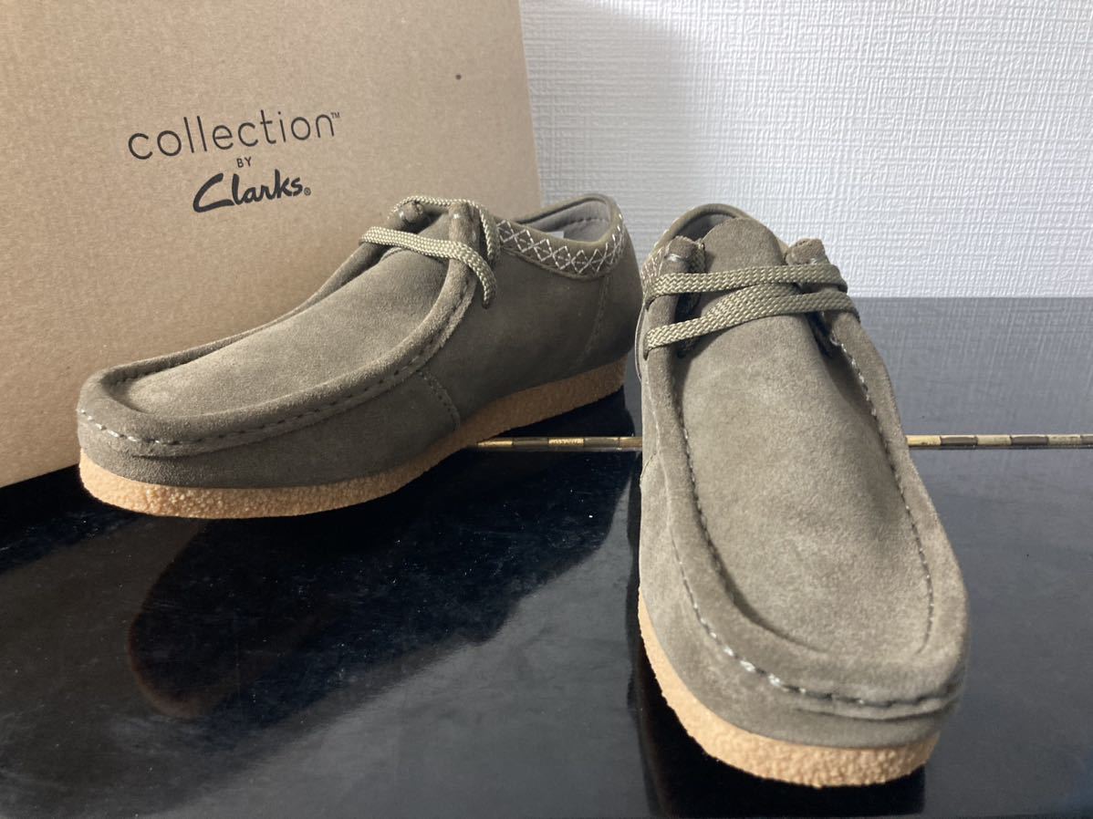 新品 クラークス ワラビーNatural Tan lea ヌメ革-