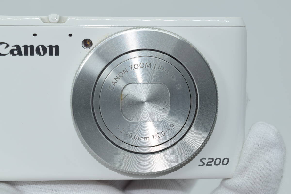 Canon PowerShot S200 10.1 Mega Pixels Digital Camera White [美品] #804A_画像7