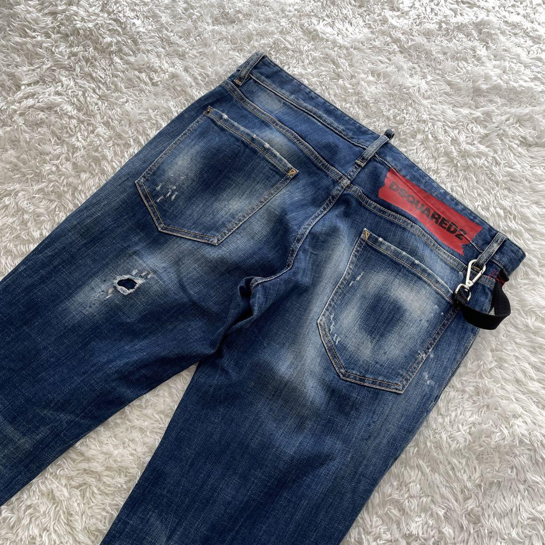 サイズ52 DSQUARED2 ディースクエアード XL LL O デニムパンツ