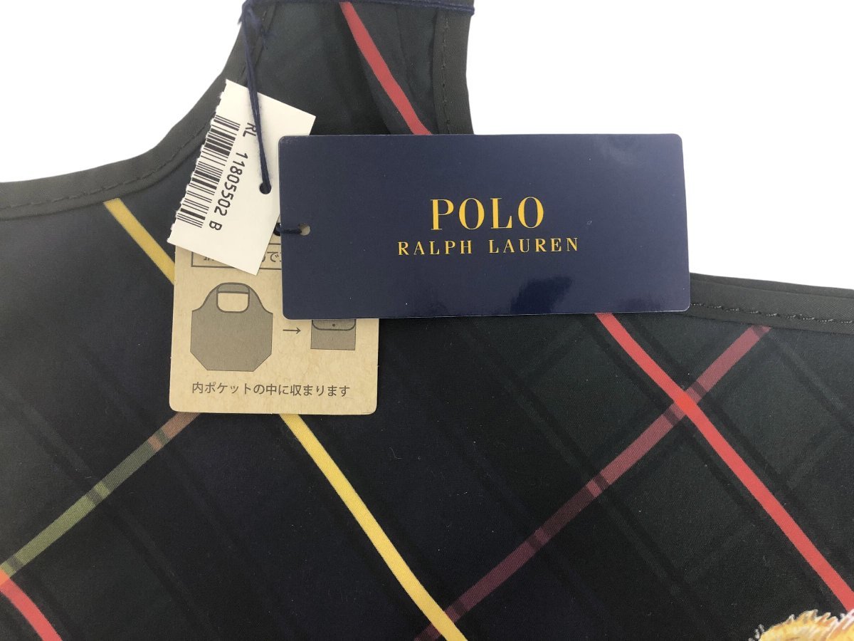 未使用 ポロ ラルフローレン POLO RALPH LAUREN トートバッグ エコバッグ チェック ポロベア　 【中古】_画像5