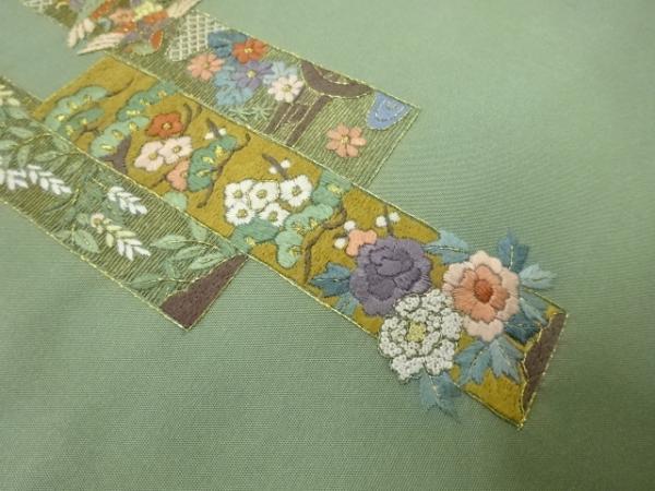 当店在庫してます! ys6805518; 短冊に松梅・花鳥模様刺繍名古屋帯