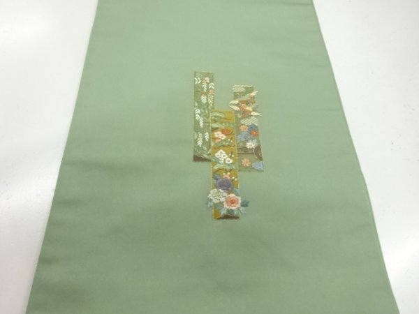 当店在庫してます! ys6805518; 短冊に松梅・花鳥模様刺繍名古屋帯