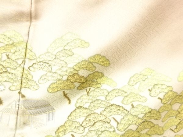 ys6778591; 宗sou 松原に家屋・時代道具模様一つ紋色留袖【リサイクル】【着】_画像10