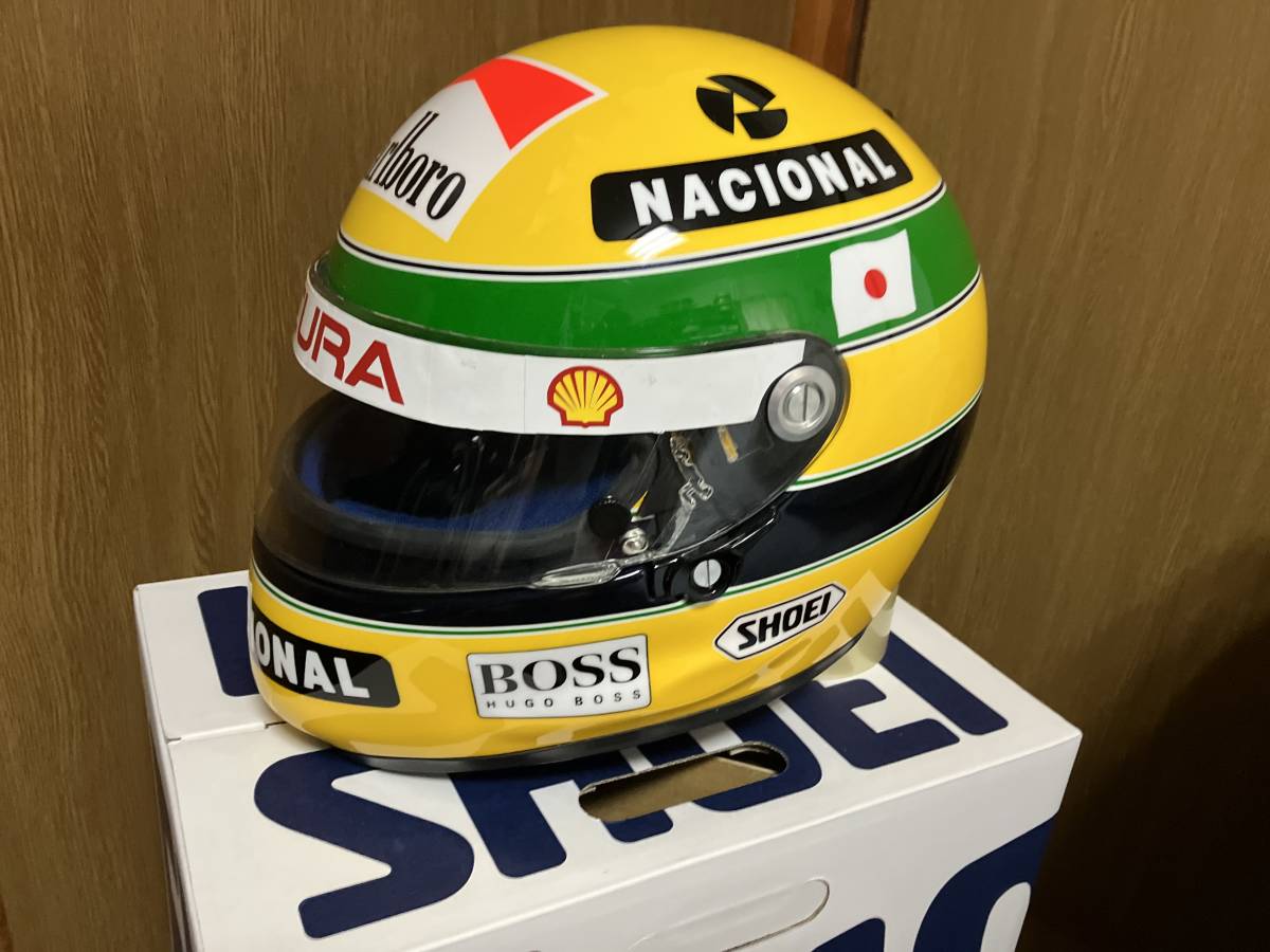 【はこぽす対応商品】 希少SHOEI X-FOUR・アイルトン・セナ'92日本GP仕様/ Marlboro F1