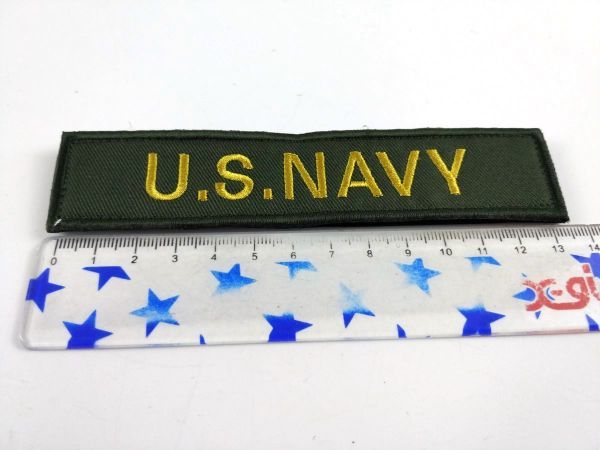 アメリカ海軍 US NAVY パッチ ワッペン サバゲー ミリタリー ベルクロ ダークグリーン DM便発送_画像5