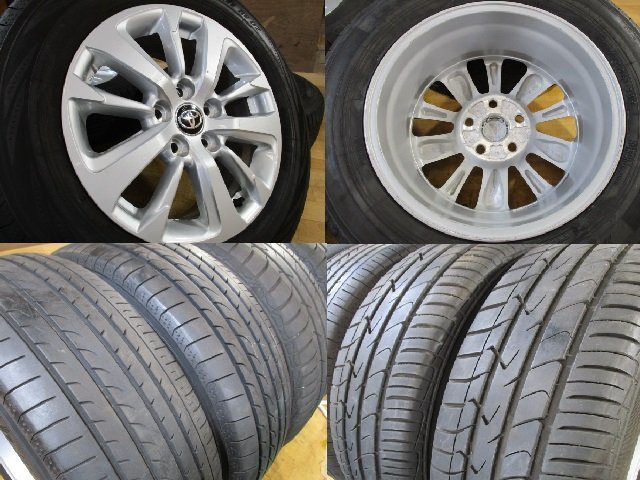 溝有り トヨタ ヤリスクロス 純正 ホイール タイヤ 4本 16インチ 205/65R16 トーヨー ヨコハマ 2018年 ノーマル戻し 車検用 等 エスティマ_画像6