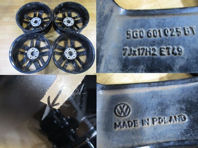 VW フォルクスワーゲン ゴルフ7 TSI ハイライン 純正 ホイール 4 VW フォルクスワーゲン ゴルフ7 TSI ハイライン 純正 ホイール 4