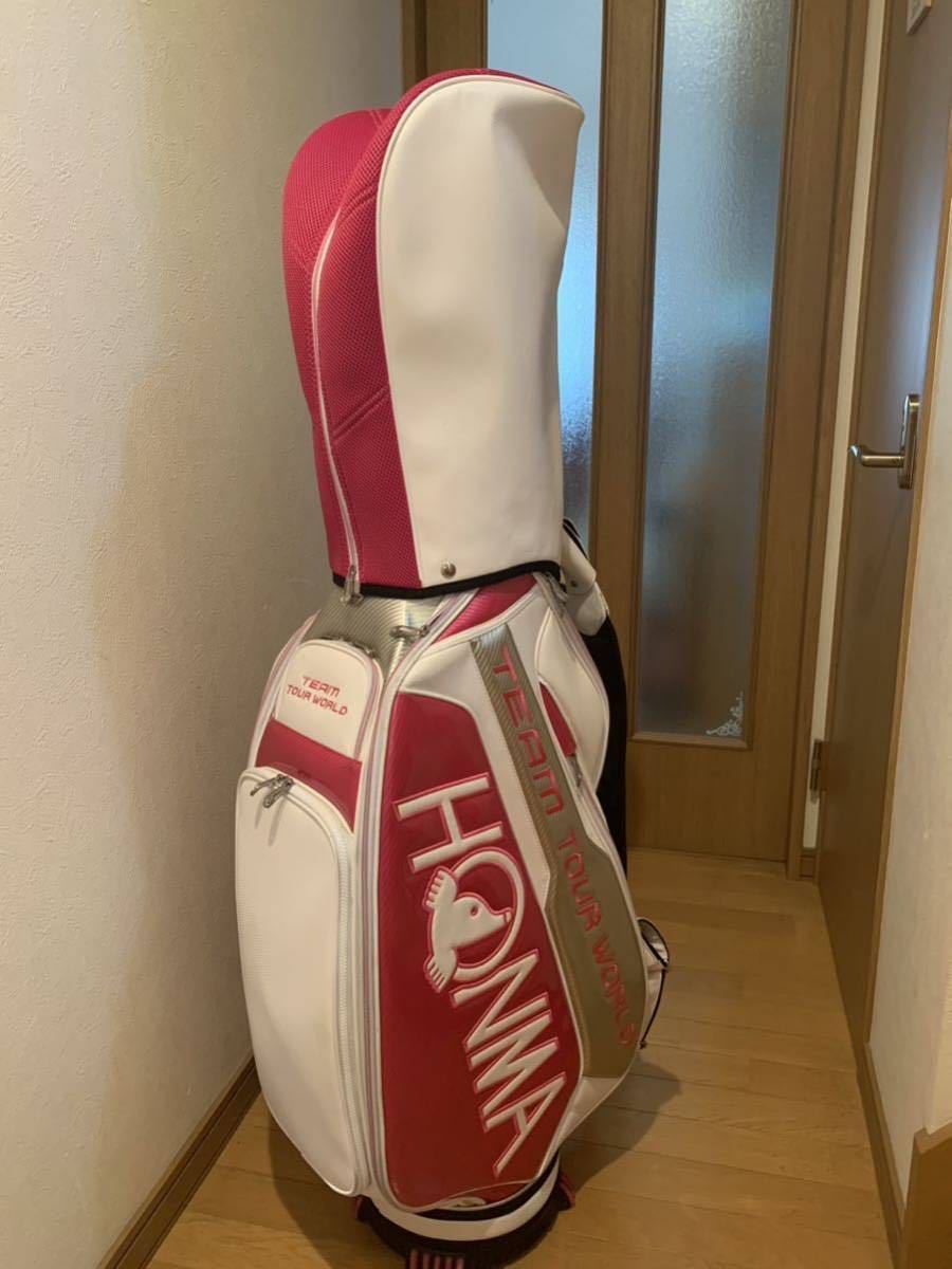 HONMA ホンマ TEAM TOUR WORLD 9.5型★中古★3点式 アスリートツアープロモデル ホワイト・ピンク_画像5