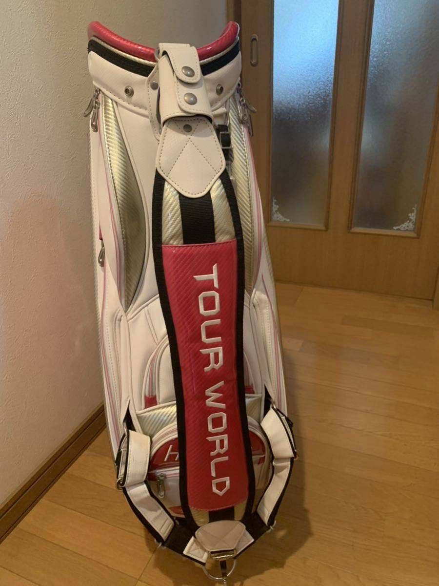 HONMA ホンマ TEAM TOUR WORLD 9.5型★中古★3点式 アスリートツアープロモデル ホワイト・ピンク_画像3