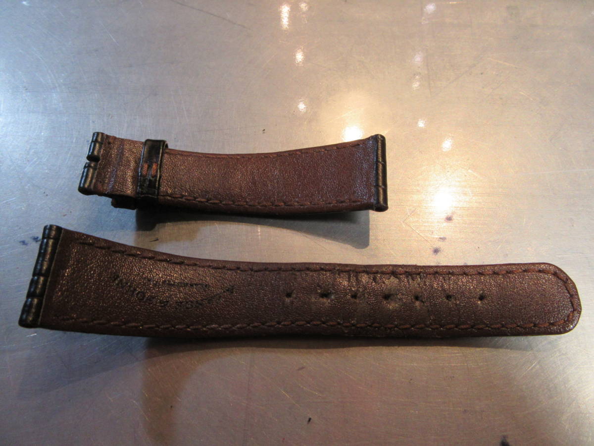 LANGE&SOHNE LEATHER STRAP ランゲ＆ゾーネ 革ベルト 20-16mm アリゲーター濃茶_画像2