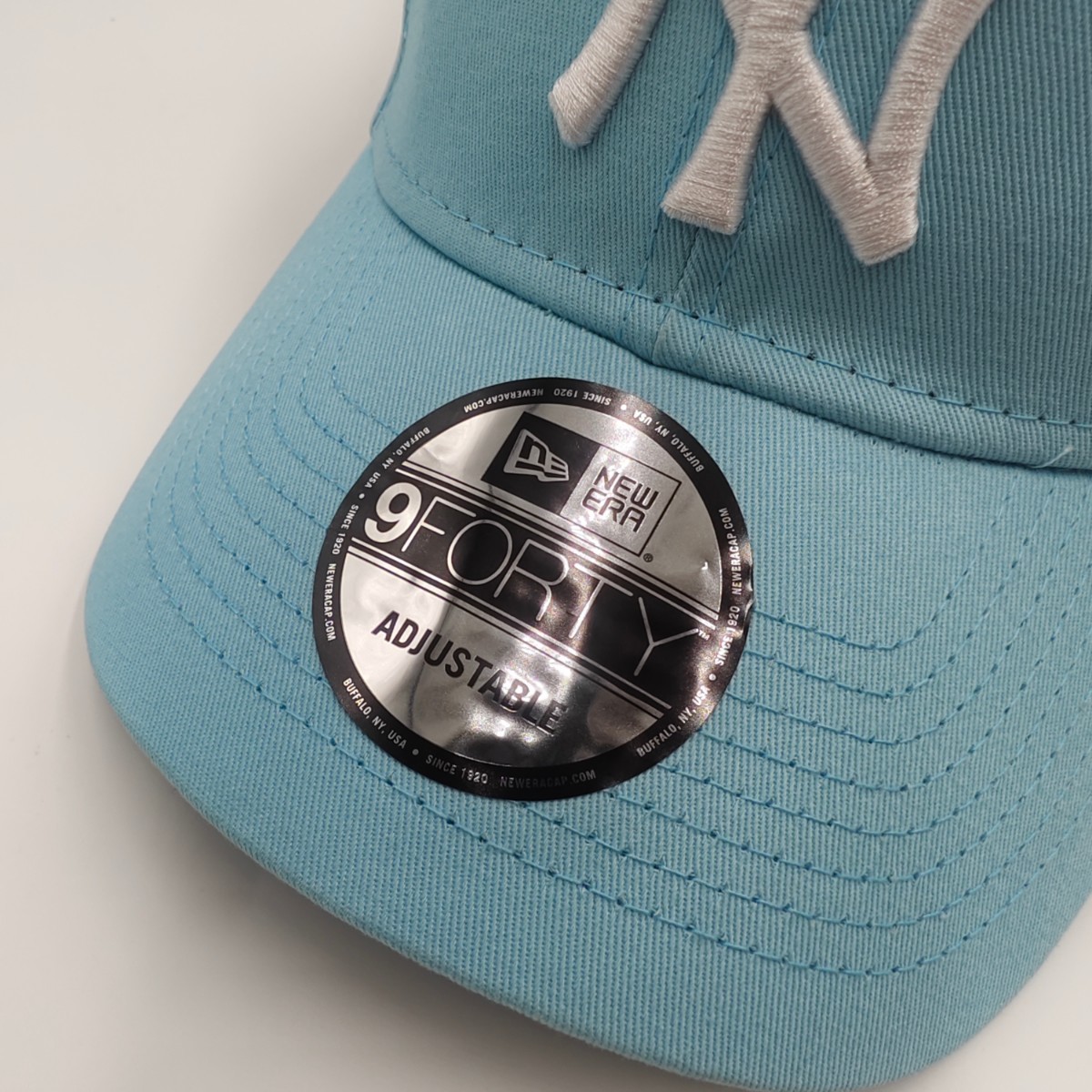 ニューエラ 9FORTY NY ロゴ キャップ 【ブルー】ライトブルー スカイブルー MLB メジャーリーグ NEW ERA 帽子 ヤンキース