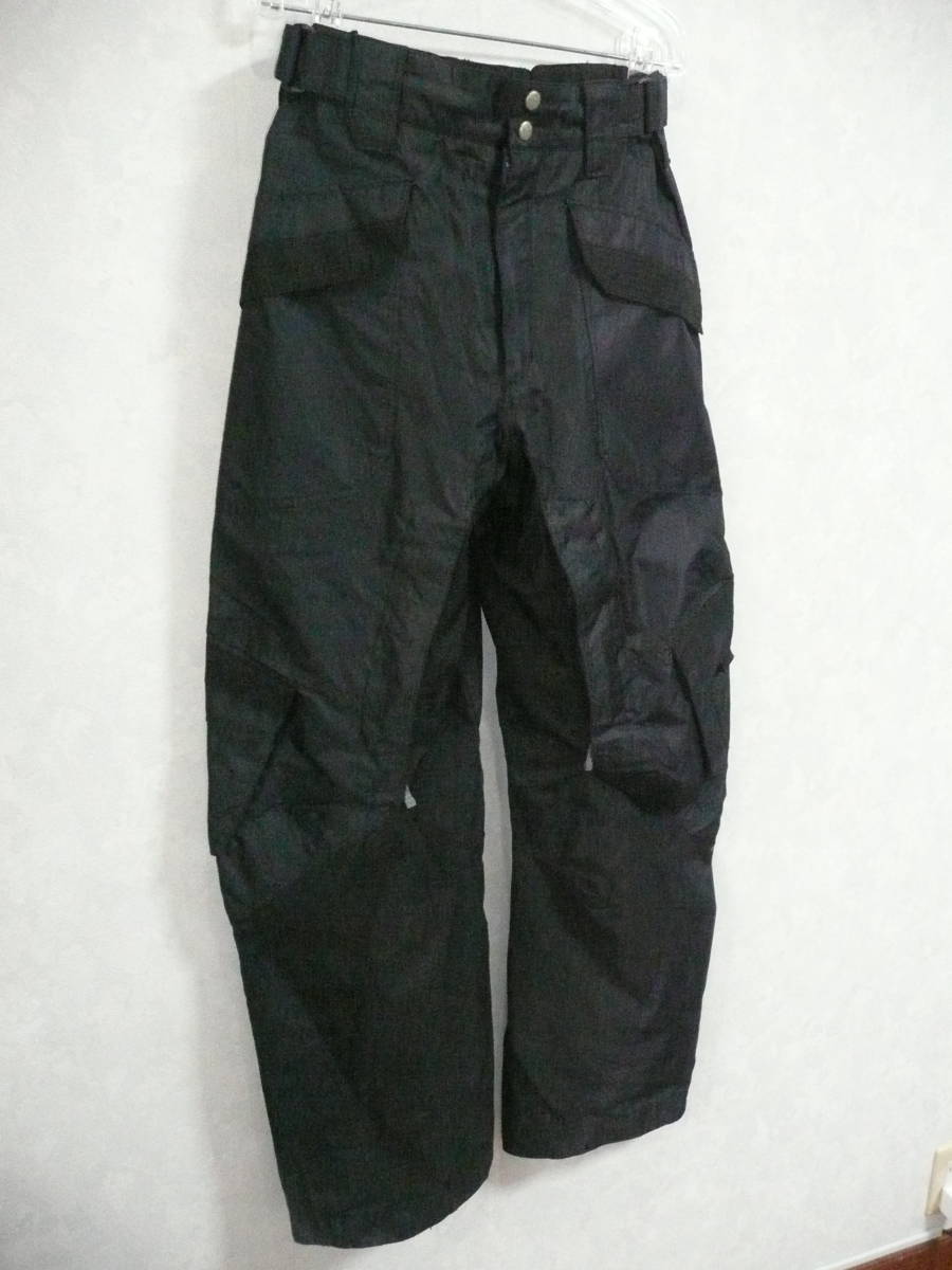 HELLY-HANSEN ヘリーハンセン HH 良品 メンズS カーゴポケスノボパンツ ブラック 胴囲80cm前後 股下83cm ウインターウエア スキーパンツ_画像3