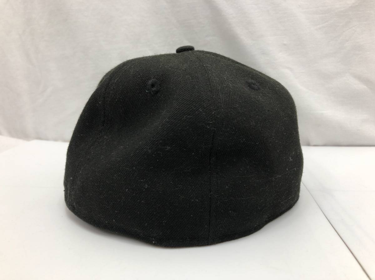 NEW ERA TOMICA ニューエラxトミカ コラボ 50周年記念モデル キャップ 帽子 57.7cm 7 1/4 ブラック ロゴ刺繍 23100201の画像4