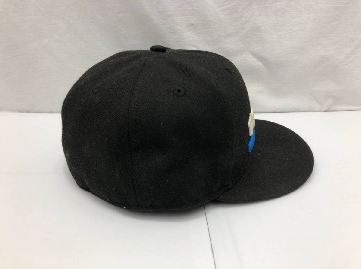 NEW ERA TOMICA ニューエラxトミカ コラボ 50周年記念モデル キャップ 帽子 57.7cm 7 1/4 ブラック ロゴ刺繍 23100201の画像3