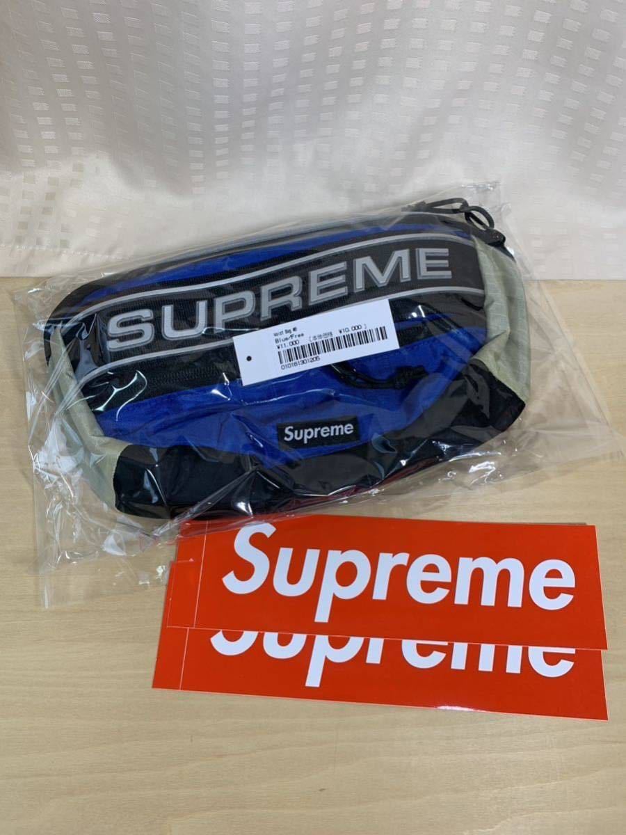 ステッカー付き】Supreme ショルダーバッグ Blue 未使用品-