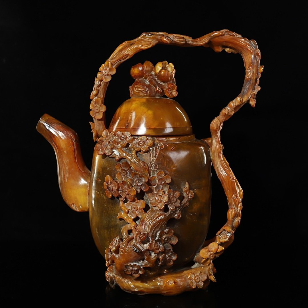 ◇古風堂◇中国・清 旧藏 珍藏 彫刻 置物 茶具 極細工 古美術 古董品