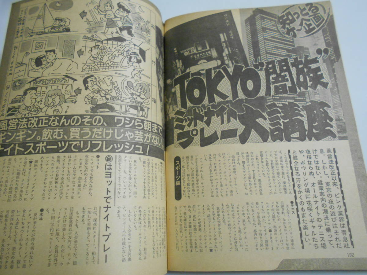 週刊大衆 1985年昭和60年5 6 森田健作 一和会定例会 ３億円事件 沢田亜矢子 倉田まり子 松坂屋クーデター バトンでチラリ 加川有希_画像8