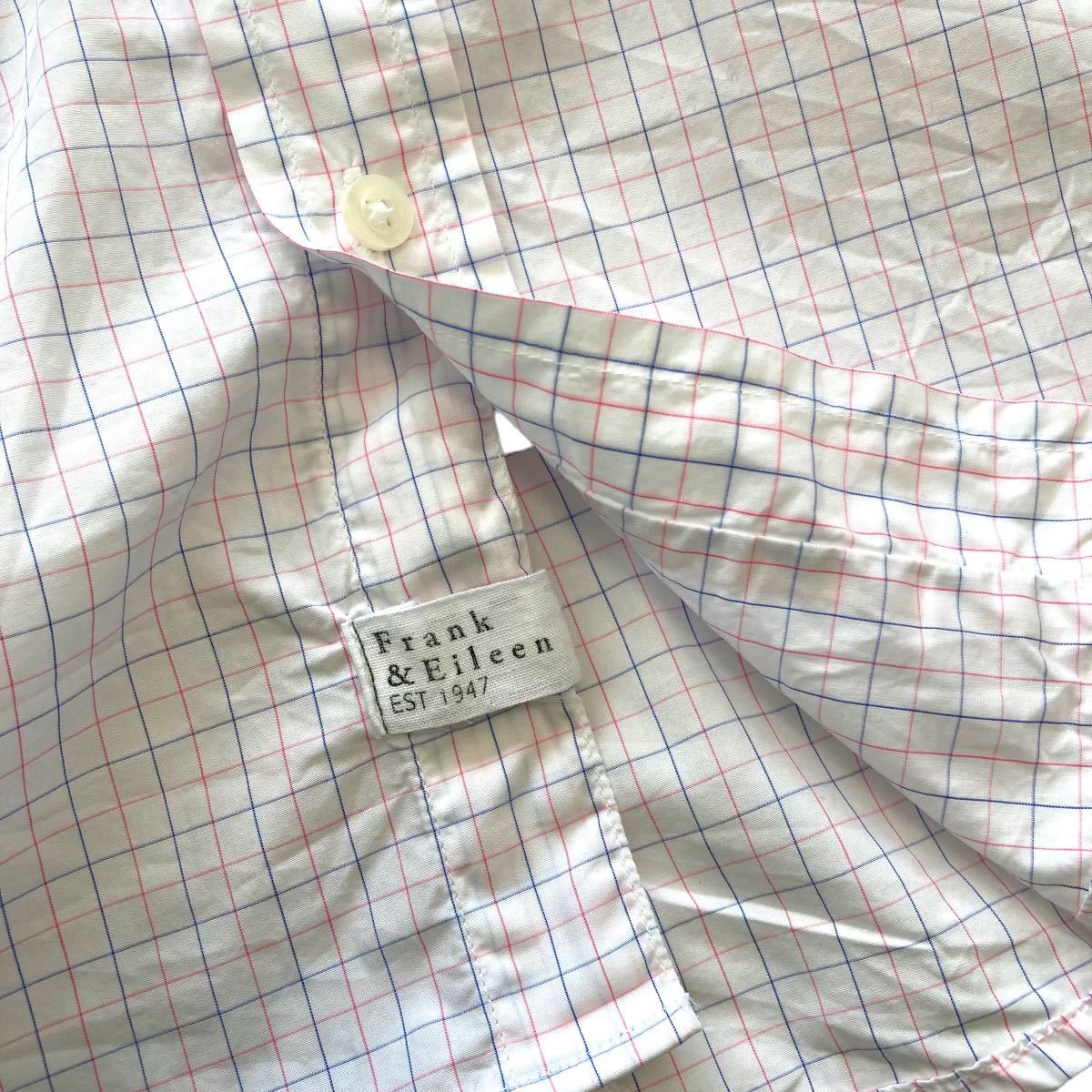 Frank&Eileen】PAUL スキッパーシャツ 方眼紙チェック USA製 Frank&Eileen】PAUL スキッパーシャツ 方眼紙チェック USA製