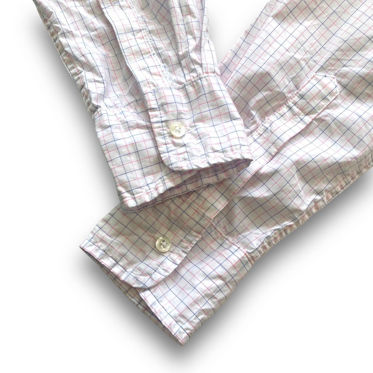 Frank&Eileen】PAUL スキッパーシャツ 方眼紙チェック USA製 Frank&Eileen】PAUL スキッパーシャツ 方眼紙チェック USA製
