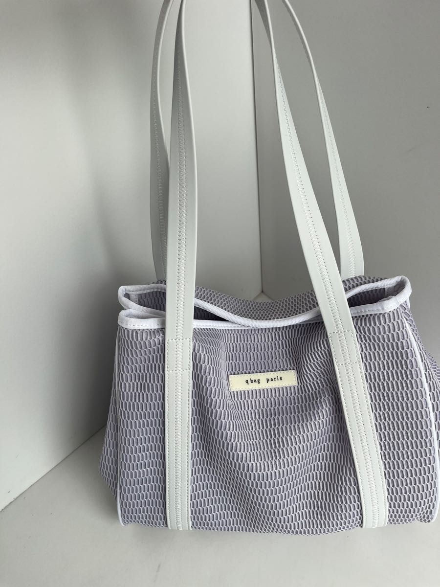 極美品!☆ qbag parisネストMサイズ☆グレージュビアンコ☆1回のみ使用-