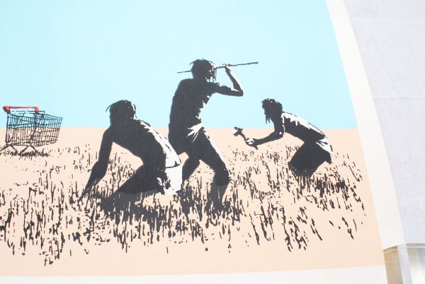 希少 WCP Banksy バンクシー TROLLEY HUNTERS リプロダクション シルクスクリーン プリント 現代アート 限定品_画像2