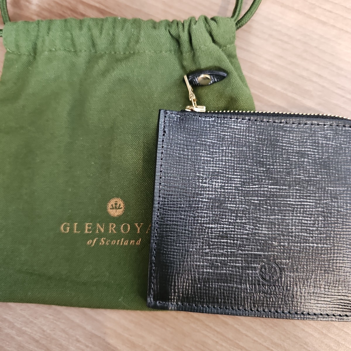 未使用 GLENROYALグレンロイヤル 財布コインケース 小銭入れ 黒色 L字