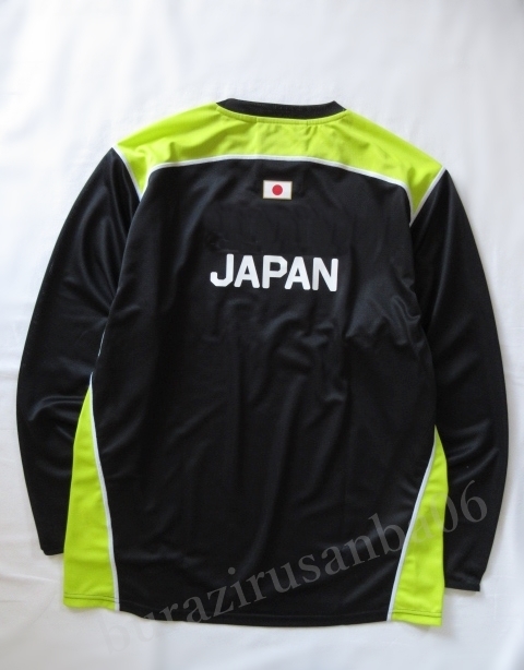 メンズ 5L 新品 CANTERBURY カンタベリー ラグビー日本代表モデル ジャパン プラクティス 長袖Tシャツ 黒 速乾 ロングスリーブシャツ_画像5