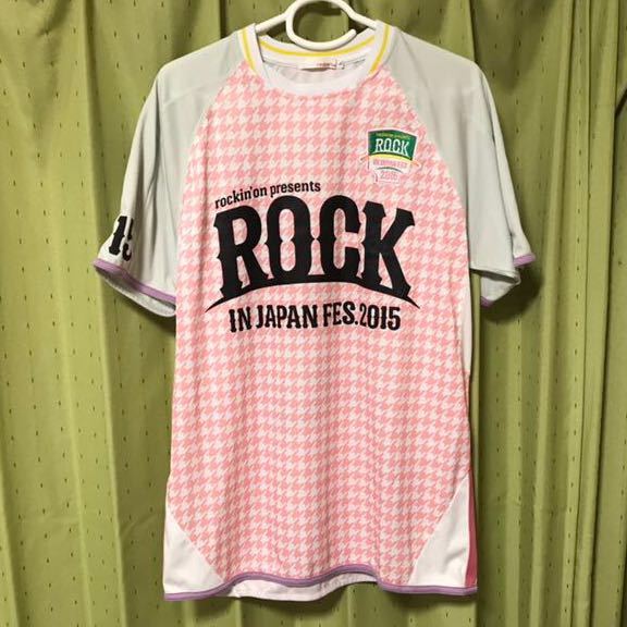 メール便可! 美品! rockin`on ROCK IN JAPAN FES 2015 (ロッキンオン ロックイン ジャパン フェス) Tシャツ PINK (L) | MENS メンズ ピンク_画像1
