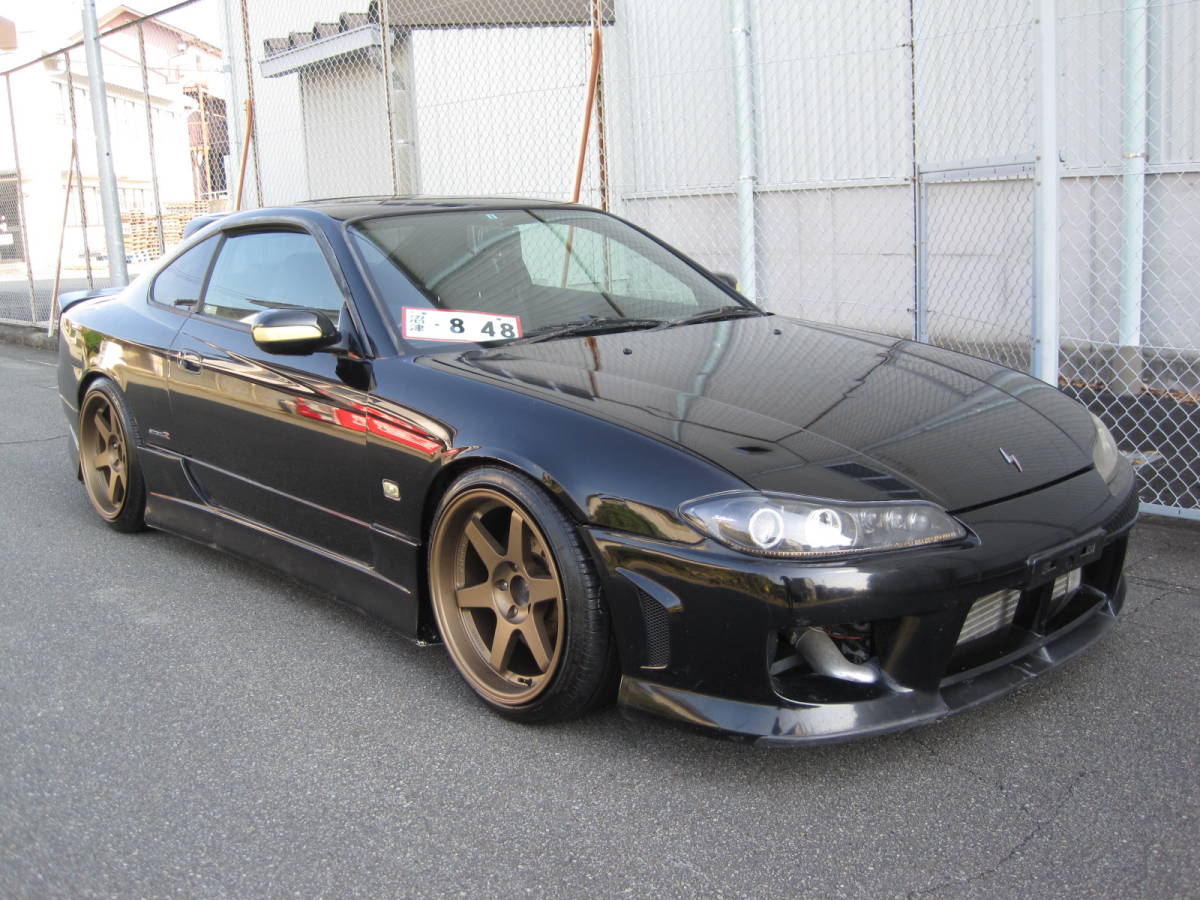 [128] S15 Silvia specifications R 6MT sunroof LSD modified great number immediately doli drift doli car SR20DET turbo real running prompt decision 89 ten thousand jpy 