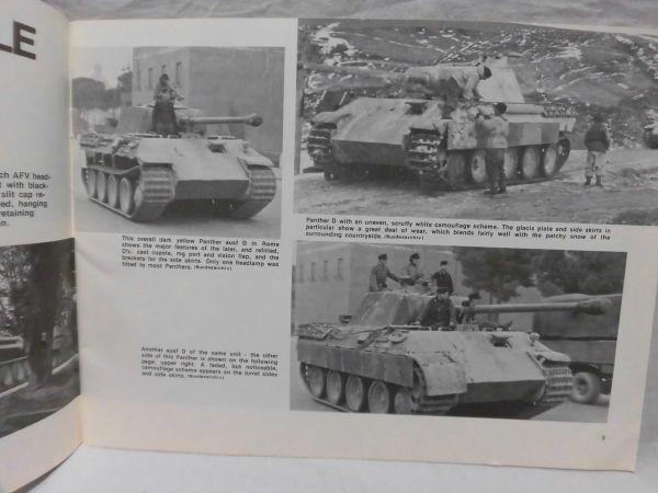 洋書 Armor Number 11 パンター戦車 写真資料本 PANTHER in action Bruce Culver 著 squadron/signal publications 1975年発行[1]Z0220_画像2