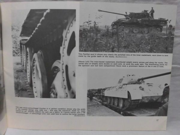 洋書 Armor Number 11 パンター戦車 写真資料本 PANTHER in action Bruce Culver 著 squadron/signal publications 1975年発行[1]Z0220_画像3