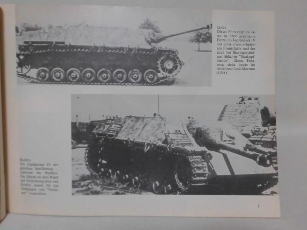 洋書 Das Waffen-Arsenal Band62 ドイツ軍駆逐戦車写真資料本 JAGDPANZER Jagdpanzer IV - Jagdpanther PODZUN-PALLAS-VERAG発行[1]Z0218_画像2