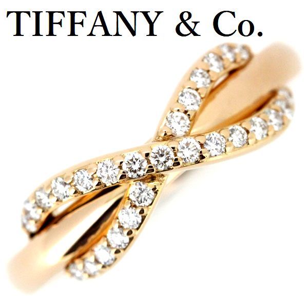 Tiffany Infinity Diamond Ring K18pg № 10