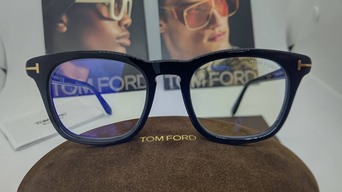 トムフォード 眼鏡 アジアンモデル ブルーカットレンズ 送料無料 税込 新品 TF5870-F-B 001 ブラックカラー