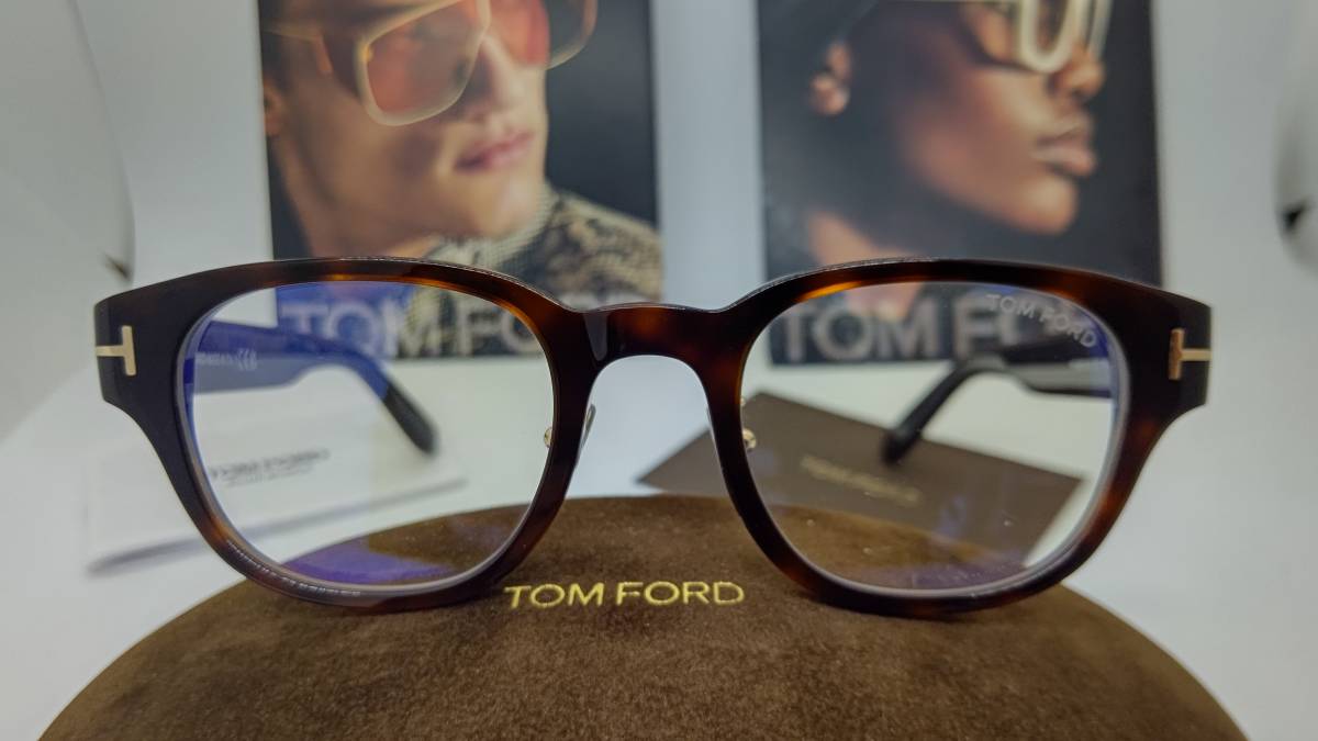 【予約中！】 ブルーカットレンズ アジアンモデル 眼鏡 トムフォード 新品 ハバナカラー 052 TF5861-D-B 送料無料 税込 トムフォード