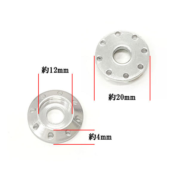 フランジ付六角ボルト M6 ねじ長さ25mm P1.0 車 バイク おしゃれ カラーワッシャー フジツボ 座面枠付 20mm ゴールド×シルバー_画像3