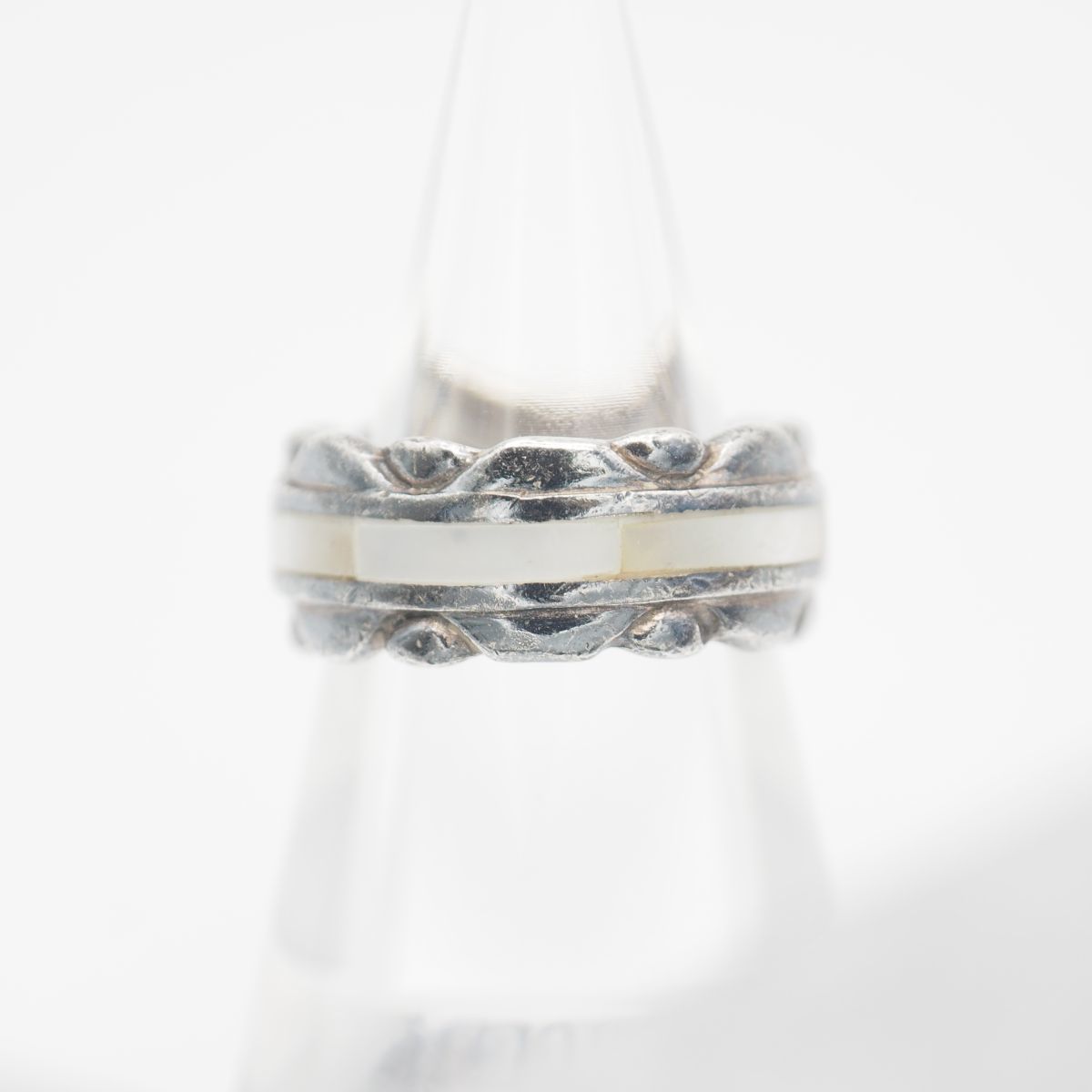 J183 シェル Stone m 925刻印 リング インレイ デザイン J183 シェル Stone m 925刻印 リング インレイ デザイン