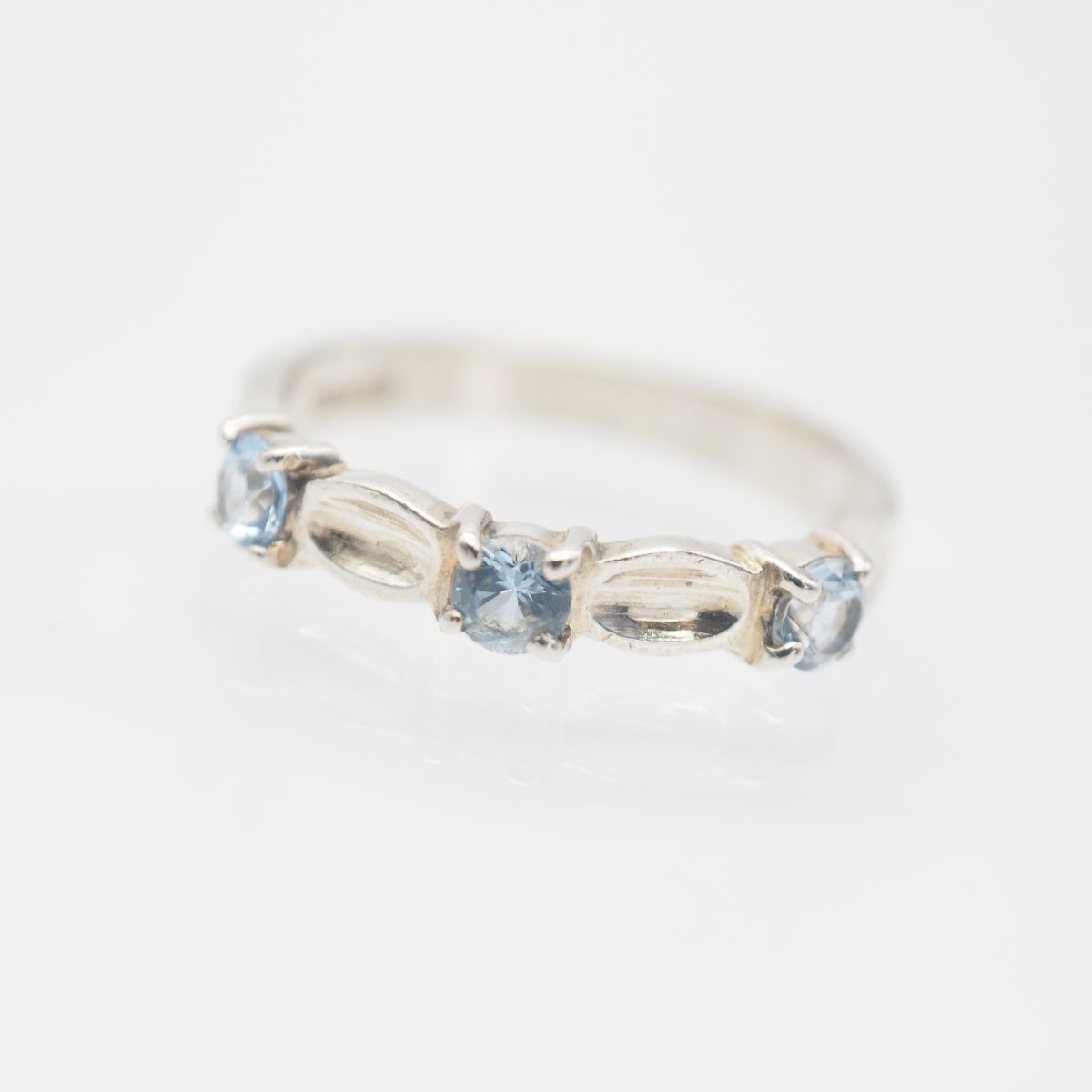 J37 Courreges クレージュ SILVER刻印 リング アクアマリン J37 Courreges クレージュ SILVER刻印 リング アクアマリン