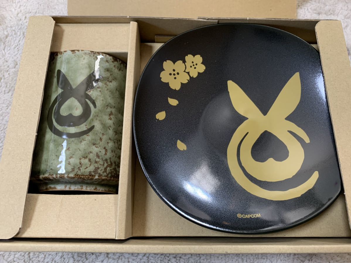 カプコンカフェ限定 モンハン 茶屋セット 団子皿&湯呑